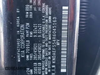 2024 Kia EV9 GT-Line with VIN KNDAEFS54R6045163, listed as a Copart auction lot 86515344 with 0 mi miles and Salvage Title. Bid and sale history available at carsss.com. Image 13.