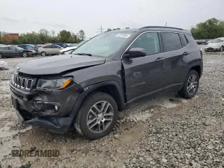 2020 Jeep Compass Latitude with VIN 3C4NJDBB7LT234491, listed as a Copart auction lot 73374084 with 23,527 mi miles and Salvage Title. Bid and sale history available at DreamBid. Image 1.