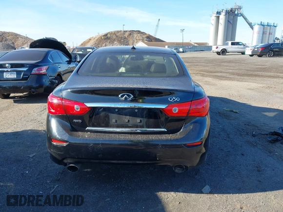 2017 Infiniti Q50 2.0t with VIN JN1CV7AR9HM680931, listed as a IAAI auction lot 40921330 with 87,886 mi miles. Bid and sale history available at carsss.com. Image 17.