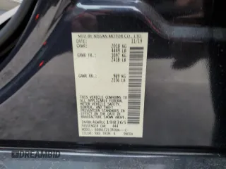 2020 Nissan Altima 2.5 SL with VIN 1N4BL4EW0LC198365, listed as a Copart auction lot 82294514 with 51,563 mi miles and Salvage Title. Bid and sale history available at carsss.com. Image 14.
