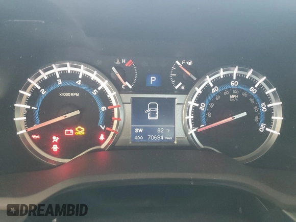 2019 Toyota 4Runner SR5 с VIN JTEBU5JR5K5700458, выставлен на аукционе Copart как лот 59049125 с пробегом 70 684 миль миль и Списание • Salvage title. История ставок и продаж доступна на DreamBid. Изображение 9.