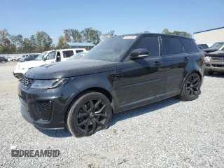 2019 Land Rover Range Rover Sport SVR with VIN SALWZ2SEXKA853080, listed as a Copart auction lot 74125794 with 52,855 mi miles and Salvage Title. Bid and sale history available at DreamBid. Image 1.