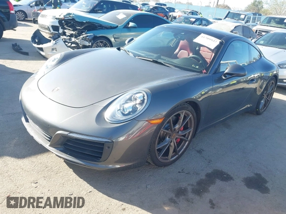 2019 Porsche 911 Carrera S with VIN WP0AB2A90KS114837, listed as a IAAI auction lot 41709937 with 50,248 mi miles. Bid and sale history available at carsss.com. Image 2.