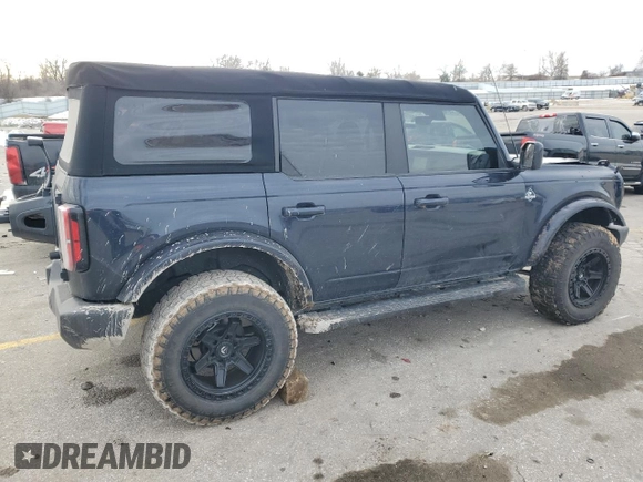 2021 Ford Bronco with VIN 1FMDE5BH6MLA73604, listed as a Copart auction lot 89152995 with 42,118 mi miles and Salvage Title. Bid and sale history available at DreamBid. Image 3.