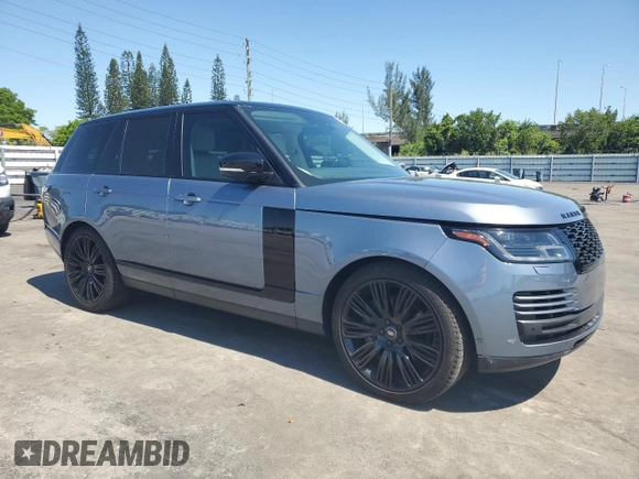 2020 Land Rover Range Rover P525 HSE with VIN SALGS2SE2LA414448, listed as a Copart auction lot 56851715 with 40,748 mi miles and Salvage title. Bid and sale history available at DreamBid. Image 4.