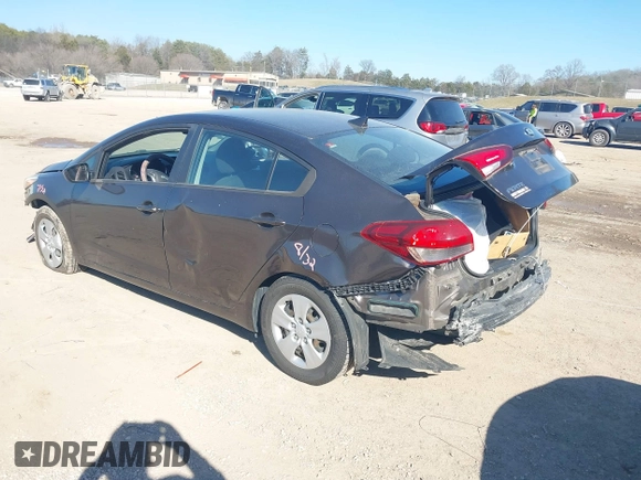 2017 Kia Forte LX with VIN 3KPFK4A76HE143867, listed as a IAAI auction lot 41623307 with 64,097 mi miles. Bid and sale history available at carsss.com. Image 3.
