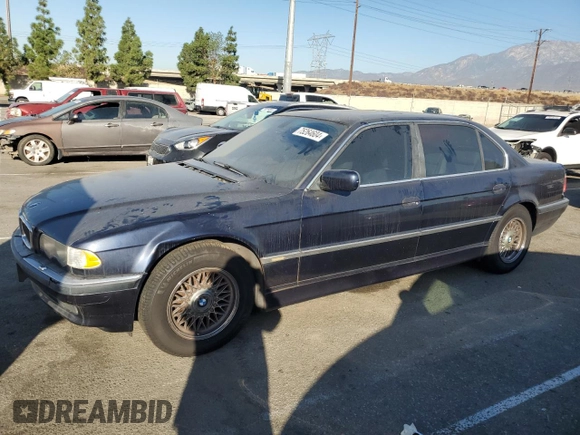2001 BMW 7 Series 740iL with VIN WBAGH83461DP29311, listed as a Copart auction lot 75264604 with 143,972 mi miles and Clean Title. Bid and sale history available at carsss.com. Image 1.