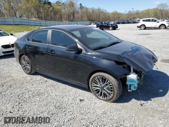 2024 Kia Forte GT-Line with VIN 3KPF54AD0RE742942, listed as a Copart auction lot 50396435 with 12,853 mi miles and Salvage Title. Bid and sale history available at carsss.com. Image 4.