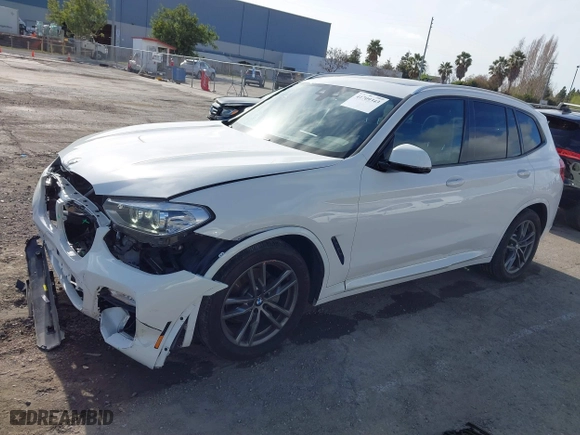 2019 BMW X3 xDrive30i with VIN 5UXTR9C56KLP93626, listed as a IAAI auction lot 41709343 with 60,506 mi miles. Bid and sale history available at carsss.com. Image 2.