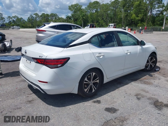 2020 Nissan Sentra SV z VIN 3N1AB8CV6LY292612, wystawiony jako IAAI lot #41924671 z przebiegiem 104 253 mil mil oraz . Historia ofert i sprzedaży dostępna na DreamBid. Obrazek 4.