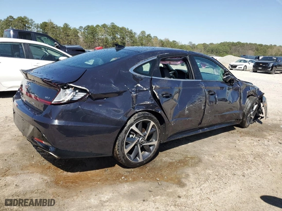 2023 Hyundai Sonata SEL Plus with VIN KMHL44J20PA278468, listed as a Copart auction lot 50638855 with 57,846 mi miles and Non Repairable. Bid and sale history available at carsss.com. Image 3.