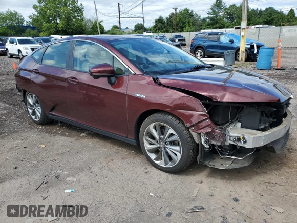 2018 Honda Clarity Plug-In Hybrid Touring with VIN JHMZC5F37JC010729, listed as a Copart auction lot 68067054 with 61,346 mi miles and Salvage Title. Bid and sale history available at carsss.com. Image 4.