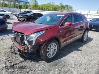 2018 Cadillac XT5 FWD with VIN 1GYKNARS1JZ205595, listed as a Copart auction lot 52428565 with 106,927 mi miles and Salvage title. Bid and sale history available at DreamBid. Image 1.