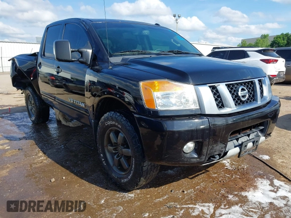 2013 Nissan Titan Pro-4X with VIN 1N6BA0EC4DN305032, listed as a IAAI auction lot 42341681 with 118,251 mi miles and . Bid and sale history available at DreamBid. Image 1.