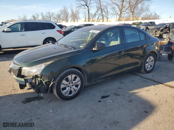 2014 Chevrolet Cruze LS with VIN 1G1PB5SHXE7343270, listed as a Copart auction lot 46643535 with 186,689 mi miles and Clean Title. Bid and sale history available at carsss.com. Image 1.