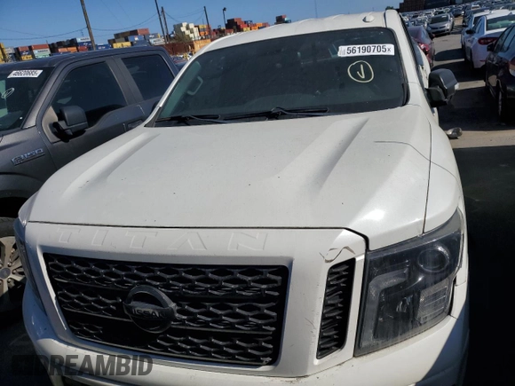 2018 Nissan Titan SV with VIN 1N6AA1E68JN533364, listed as a Copart auction lot 56190705 with 75,314 mi miles and Salvage Title. Bid and sale history available at DreamBid. Image 5.