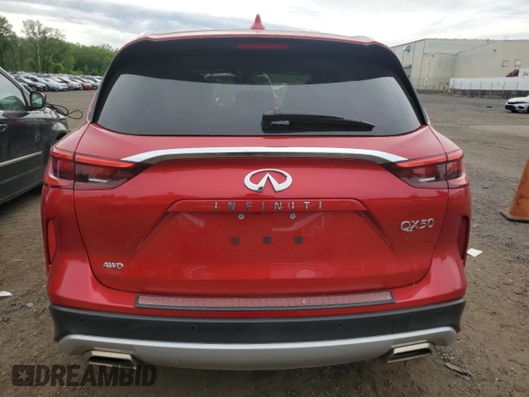 2023 Infiniti QX50 Autograph with VIN 3PCAJ5DB6PF103025, listed as a Copart auction lot 58462355 with 9,100 mi miles and Salvage title. Bid and sale history available at DreamBid. Image 6.