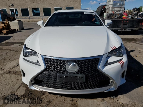 2016 Lexus RC 300 F Sport with VIN JTHSM5BC5G5000198, listed as a Copart auction lot 57886845 with 86,063 mi miles and Salvage title. Bid and sale history available at DreamBid. Image 5.
