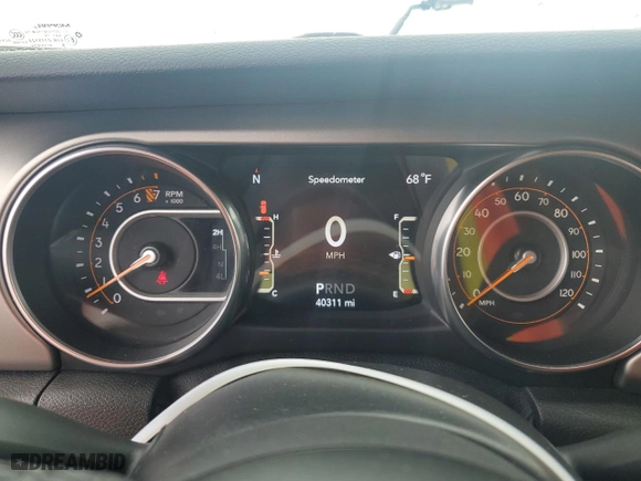 2020 Jeep Wrangler Unlimited Sport Altitude with VIN 1C4HJXDG7LW201640, listed as a Copart auction lot 52312435 with 40,311 mi miles and Salvage Title. Bid and sale history available at carsss.com. Image 9.