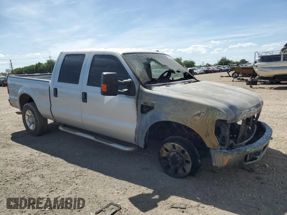 2008 Ford F-250 XL with VIN 1FTSW21558EE21045, listed as a Copart auction lot 61842805 with Not provided miles and Salvage title. Bid and sale history available at DreamBid. Image 4.