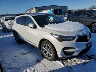 2020 Acura RDX w/Technology Pkg with VIN 5J8TC2H50LL030989, listed as a Copart auction lot 46087465 with 61,533 mi miles and Salvage Title. Bid and sale history available at carsss.com. Image 4.