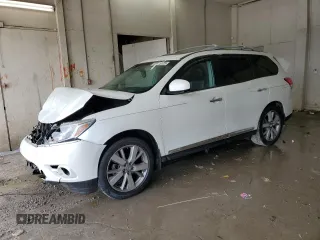 2016 Nissan Pathfinder S with VIN 5N1AR2MN2GC613558, listed as a Copart auction lot 60875125 with 100,846 mi miles and Salvage title. Bid and sale history available at DreamBid. Image 1.