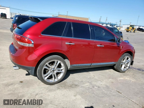 2013 Lincoln MKX with VIN 2LMDJ6JK2DBL35945, listed as a Copart auction lot 47846535 with 185,064 mi miles and Salvage Title. Bid and sale history available at carsss.com. Image 3.