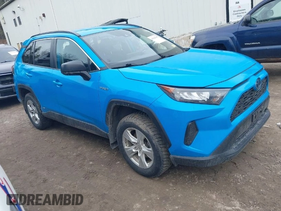 2021 Toyota RAV4 Hybrid LE with VIN 4T3L6RFV6MU027790, listed as a IAAI auction lot 41828702 with 63,411 mi miles. Bid and sale history available at carsss.com. Image 1.
