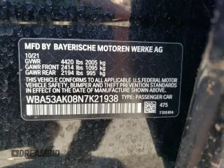 2022 BMW 2 Series 228i z VIN WBA53AK08N7K21938, wystawiony jako Copart lot #47484115 z przebiegiem 61 857 mil mil oraz Szkoda całkowita • Salvage title. Historia ofert i sprzedaży dostępna na DreamBid. Obrazek 12.