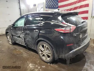 2018 Nissan Murano Platinum with VIN 5N1AZ2MH6JN125249, listed as a Copart auction lot 44945105 with 129,431 mi miles and Salvage Title. Bid and sale history available at carsss.com. Image 2.