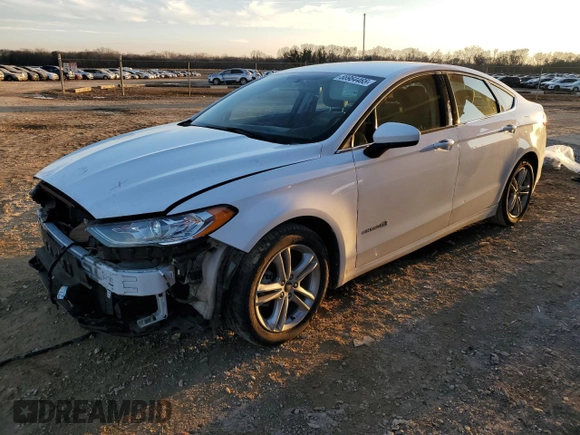 2018 Ford Fusion Hybrid S with VIN 3FA6P0UU4JR122581, listed as a Copart auction lot 88984465 with 81,554 mi miles and Salvage Title. Bid and sale history available at carsss.com. Image 1.