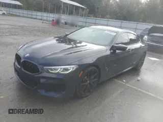 2021 BMW 8 Series M850i with VIN WBAGV8C01MCF46837, listed as a Copart auction lot 84396514 with 45,688 mi miles and Salvage Title. Bid and sale history available at DreamBid. Image 1.