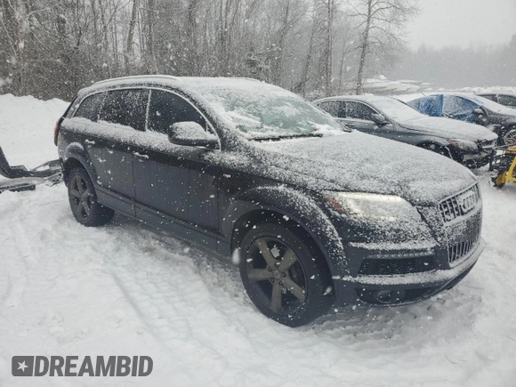 2015 Audi Q7 3.0T Vorsprung Edition with VIN WA1WGCFE0FD001297, listed as a Copart auction lot 43398965 with 136,498 mi miles and Salvage Title. Bid and sale history available at carsss.com. Image 4.