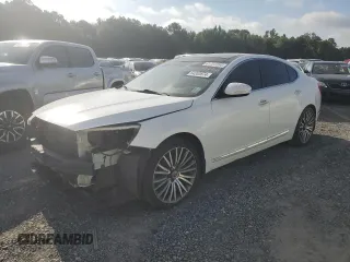 2014 Kia Cadenza Premium with VIN KNALN4D76E5139862, listed as a Copart auction lot 64353874 with 168,082 mi miles and Salvage Title. Bid and sale history available at carsss.com. Image 1.