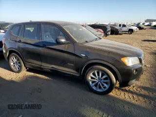 2014 BMW X3 xDrive28i with VIN 5UXWX9C5XE0D32988, listed as a Copart auction lot 72564114 with 100,839 mi miles and Salvage Title. Bid and sale history available at DreamBid. Image 4.