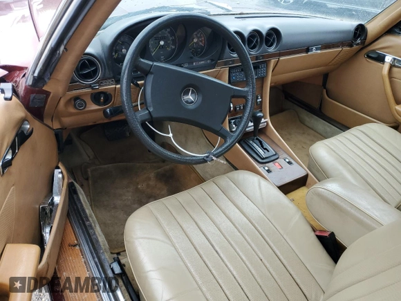 1982 Mercedes-Benz 380 with VIN WDBBA45A9CB018180, listed as a Copart auction lot 52850375 with 100,408 mi miles and Clean Title. Bid and sale history available at carsss.com. Image 8.