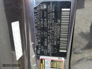2017 Kia Cadenza Technology with VIN KNALC4J16H5061822, listed as a Copart auction lot 84995124 with 0 mi miles and Salvage Title. Bid and sale history available at carsss.com. Image 13.