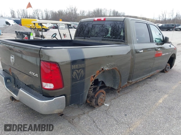 2012 Ram 1500 Big Horn with VIN 1C6RD7LT2CS172976, listed as a IAAI auction lot 41946690 with 1 mi miles. Bid and sale history available at carsss.com. Image 4.