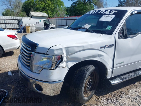 2012 Ford F-150 XL with VIN 1FTFW1CT8CFA09809, listed as a IAAI auction lot 41972801 with 164,245 mi miles. Bid and sale history available at carsss.com. Image 6.