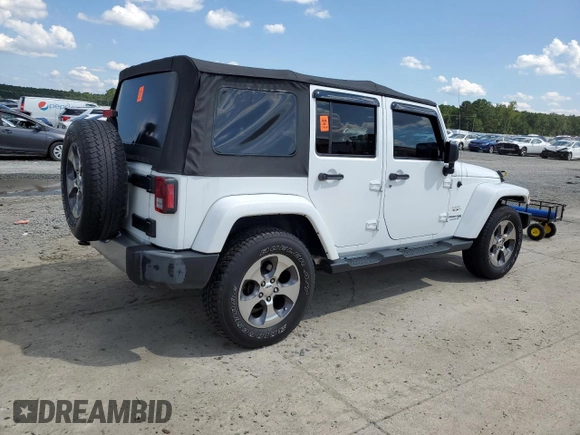 2018 Jeep Wrangler JK Unlimited Sahara with VIN 1C4HJWEG2JL922021, listed as a Copart auction lot 67796004 with 82,056 mi miles and Salvage Title. Bid and sale history available at carsss.com. Image 3.