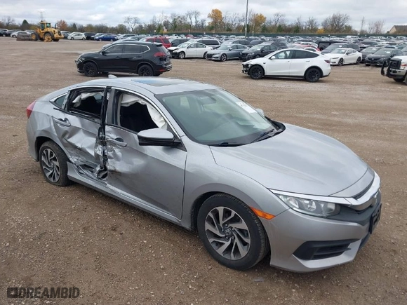 2018 Honda Civic Sedan EX with VIN 19XFC2F78JE017008, listed as a IAAI auction lot 40753037 with 100,000 mi miles. Bid and sale history available at carsss.com. Image 1.