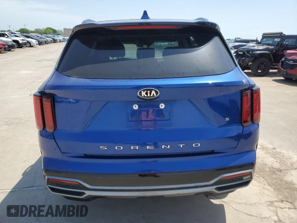 2021 Kia Sorento S with VIN 5XYRL4LC4MG009134, listed as a Copart auction lot 53318765 with 71,742 mi miles and Salvage Title. Bid and sale history available at carsss.com. Image 6.