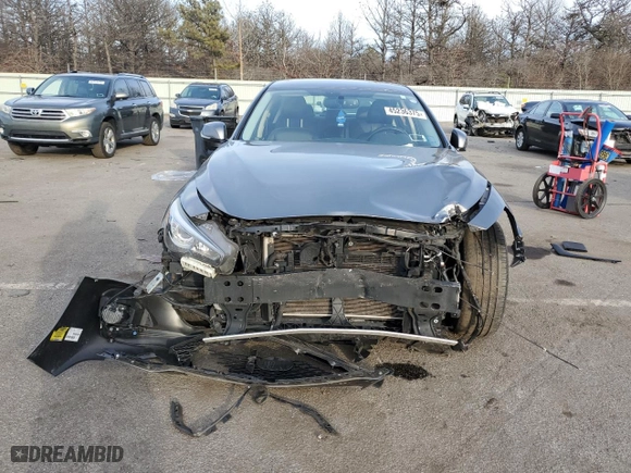 2018 Infiniti Q50 3.0t LUXE with VIN JN1EV7AR0JM444389, listed as a Copart auction lot 45236375 with 126,539 mi miles and Salvage Title. Bid and sale history available at carsss.com. Image 5.