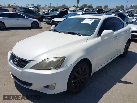 2006 Lexus IS 250 with VIN JTHCK262965005266, listed as a IAAI auction lot 42687510 with 144,829 mi miles and . Bid and sale history available at DreamBid. Image 2.