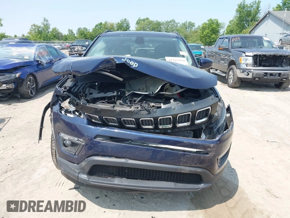 2019 Jeep Compass Latitude z VIN 3C4NJDBB2KT650866, wystawiony jako IAAI lot #42363259 z przebiegiem 43 202 mil mil oraz . Historia ofert i sprzedaży dostępna na DreamBid. Obrazek 12.