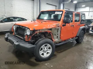 2015 Jeep Wrangler Unlimited Sport RHD with VIN 1C4BJWKG0FL662140, listed as a Copart auction lot 49291005 with 149,980 mi miles and Salvage title. Bid and sale history available at DreamBid. Image 1.