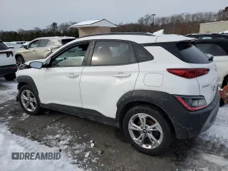 2023 Hyundai Kona SEL with VIN KM8K6CAB3PU970951, listed as a Copart auction lot 42945845 with Not Provided miles and Salvage Title. Bid and sale history available at DreamBid. Image 2.