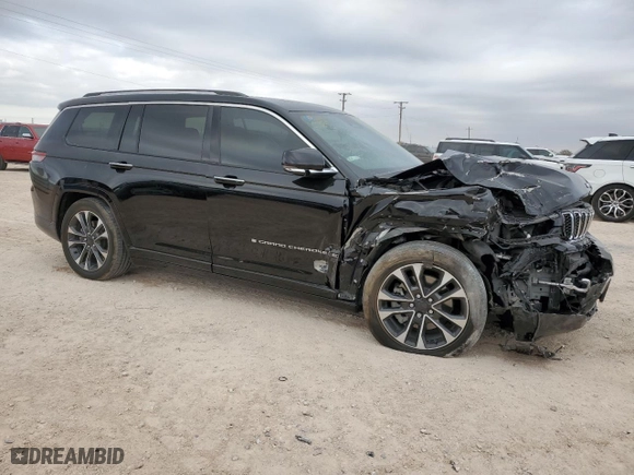 2023 Jeep Grand Cherokee L Overland with VIN 1C4RJKDG1P8107691, listed as a Copart auction lot 79667534 with 0 mi miles and Salvage Title. Bid and sale history available at carsss.com. Image 4.