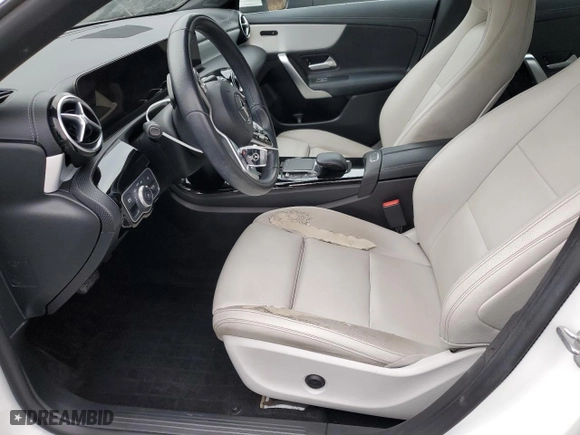 2022 Mercedes-Benz CLA with VIN W1K5J4GB9NN312660, listed as a Copart auction lot 82545984 with 0 mi miles and Salvage Title. Bid and sale history available at carsss.com. Image 7.