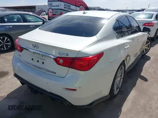 2014 Infiniti Q50 Premium with VIN JN1BV7ARXEM706864, listed as a IAAI auction lot 41787396 with 143,726 mi miles. Bid and sale history available at carsss.com. Image 4.
